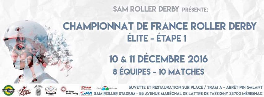 1ère journée du championnat de France Elite de roller derby 2016-2017 à Mérignac (33)