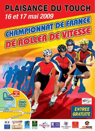 Championnat de France sur route roller course CJS 2009 à Plaisance-du-Touch (31)
