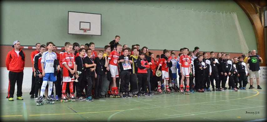 Finales U15 du championnat de France de rink hockey 2016 : la couronne de Champion de France pour Saint-Omer, imbattable en terre bretonne