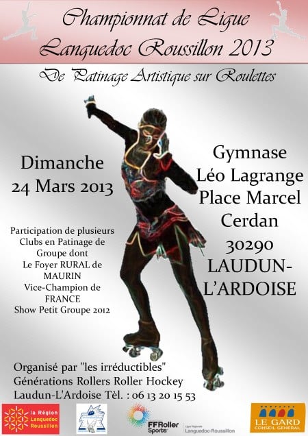 Championnat de ligue Languedoc Roussillon de Patinage Artistique 2013 à Laudun-l’Ardoise (30)