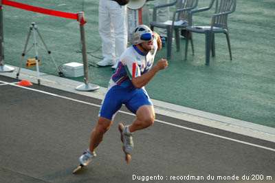 Gregory Duggento, recordman du Monde du 200 m