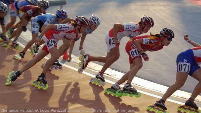 Clémence Halbout et Lucie Peruzzetto sur le 15 km à éliminations junior