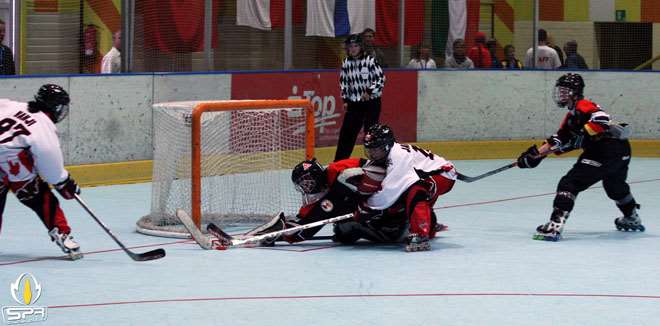 Match de roller hockey femme au championnat du monde 2008