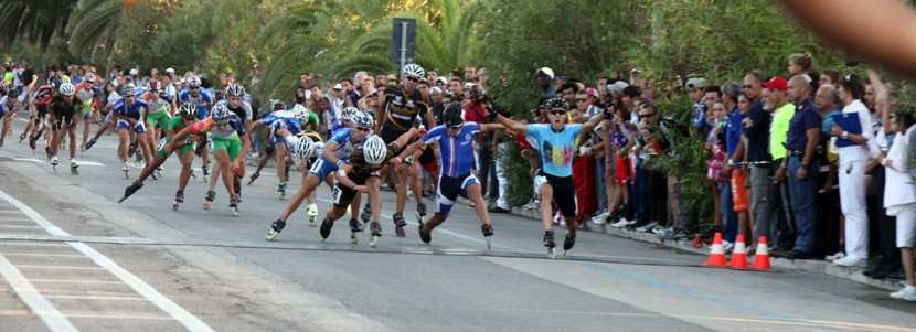 Bart Swings, Andres Munoz et Ewen Fernandez : le podium du marathon au mondial roller course