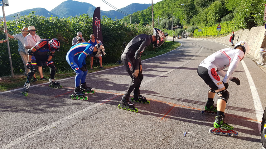 Inline Cross roller de descente