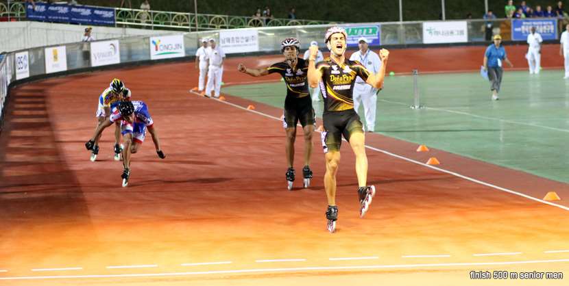 Finish 500 m senior men - championnat du monde 2011