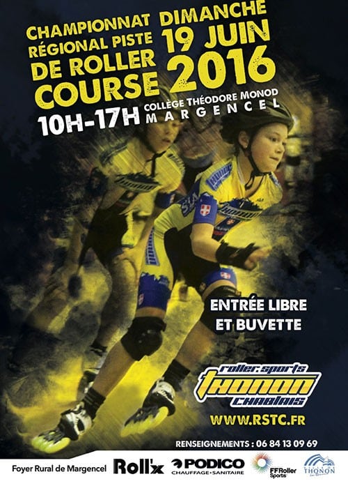 Championnat régional Rhône-Alpes de roller course sur piste 2016 à Margencel (74)