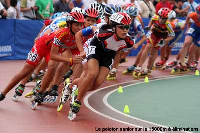 15 km à éliminations aux Championnats du monde de roller course 2005