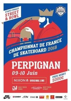 Championnat de France 2018 de Skateboard à Perpignan (66)