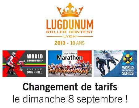Lugdunum Contest 2013 : bientôt le changement de tarif et infos complémentaires