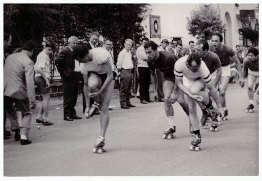 Changement des roues de roller pendant une course avec des platines à cliquets - Daniel Leroux