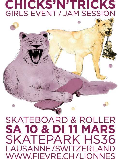 Le Chicks’n’Tricks 2012 &#8211; événement roller street 100% girly (Suisse)