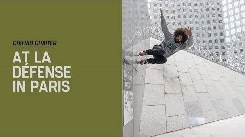 Roller freeride avec Chihab Chaher (Team Rollerblade) à la Défense (Paris)