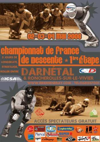 Championnat de France roller descente 2008 à Darnétal (76)