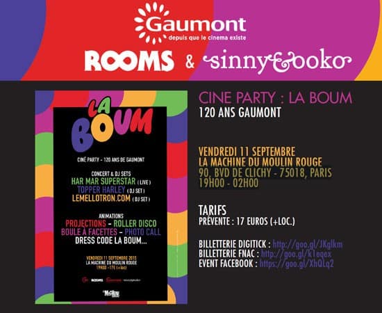 Ciné Party « La Boum » 2015 à La Machine (75)
