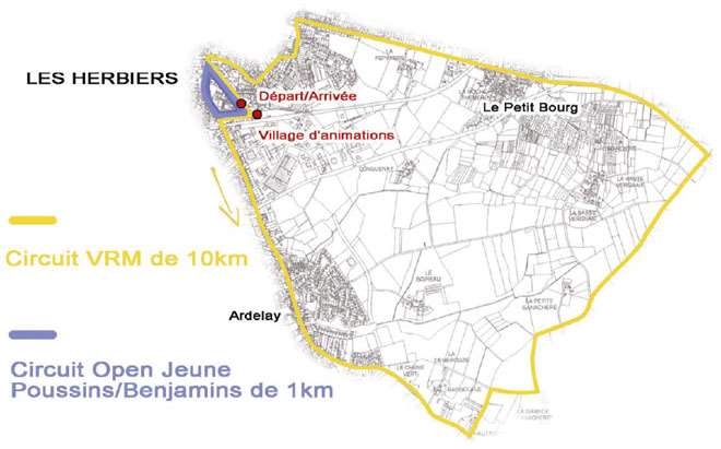 Le parcours du Vendée Roller Marathon 2007