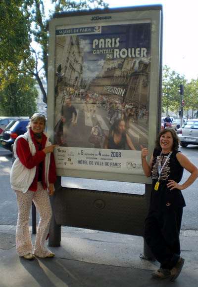 Christine Bernard et Claire Léonard de l'association Planet Roller