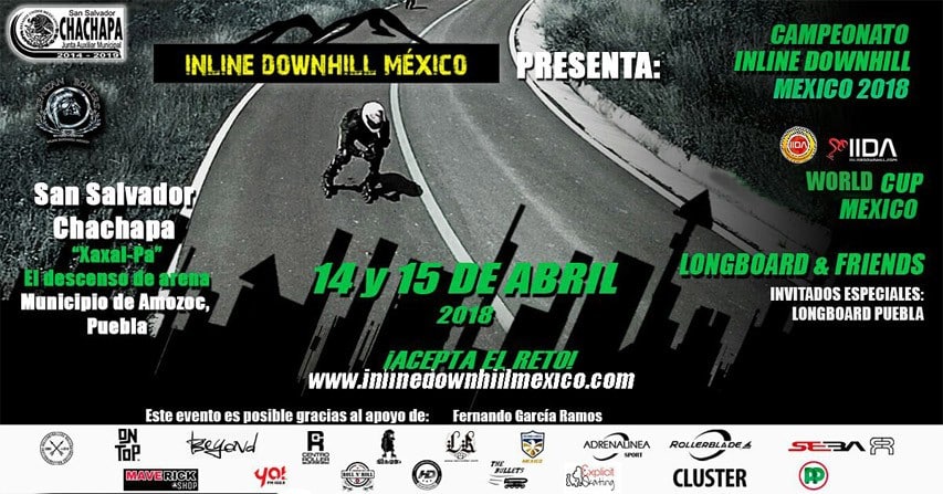 Coupe du Monde de roller descente 2018 à San Salvador (Mexique)