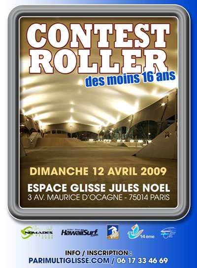 Compétition de roller street 2009 au skatepark Jules Noël (75)