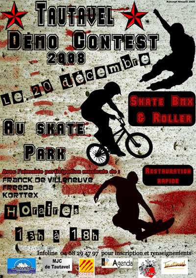 Contest de roller street 2008 au skatepark de Tautavel (66)