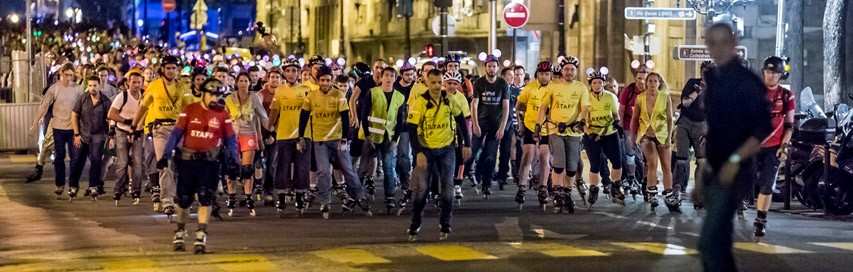 La randonnée roller du vendredi soir fait son grand retour à Paris !