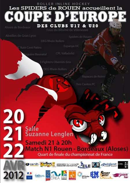 Coupe d’Europe roller hockey U17 et U20 2012 à Rouen (76)