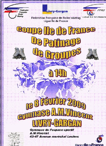 Coupe d&rsquo;Île-de-France de patinage de groupe 2009 à Livry-Gargan (93)