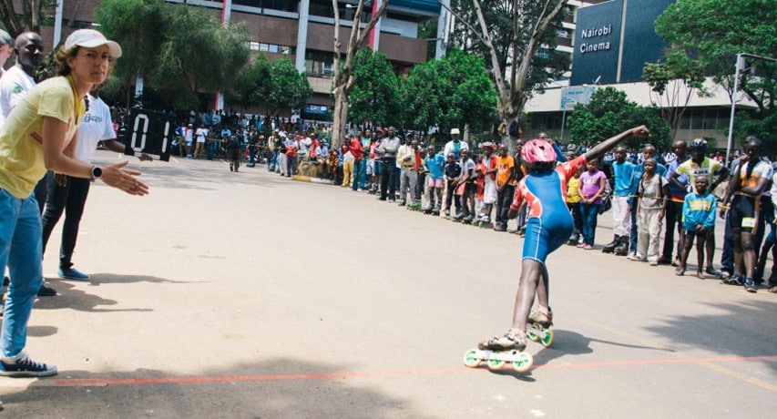 Nairobi à l'heure du roller !