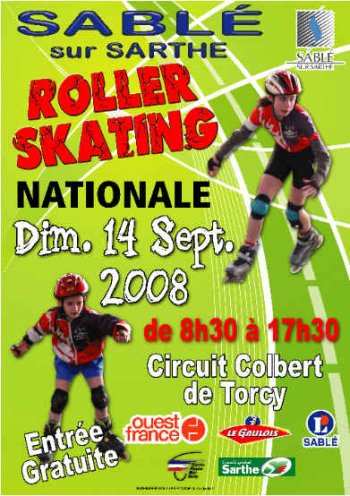 Course nationale de roller 2008 de Sablé sur Sarthe (72)
