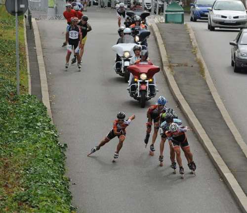 Le peloton de tête au Lugdunum Contest 2012