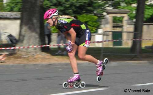 Roller Marathon de Dijon 2011, Nicole Begg en solitaire