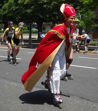 Patineur évêque à Dijon