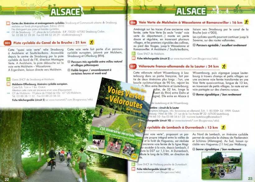 couverture guide veloroutes voies vertes 2011