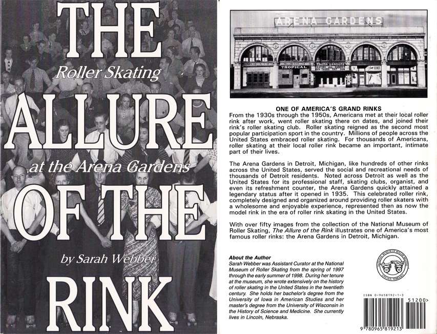 Première et quatrième de couverture du livre "The allure of the rink" de Sarah Webber