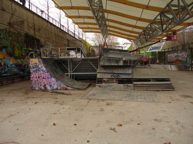 Couverture du skatepark de Bercy