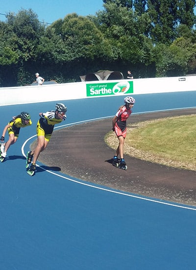 Entrainement sur piste