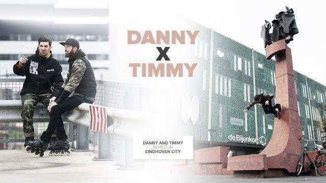 Danny Aldridge et Timmy van Rixtel en session freeride à Eindhoven (Pays-Bas)
