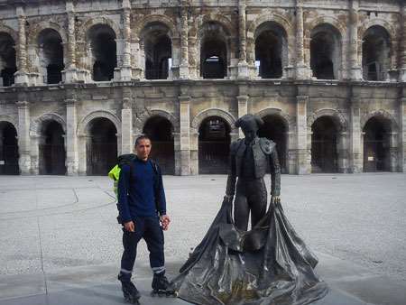 David : de Nîmes à Millau en roller