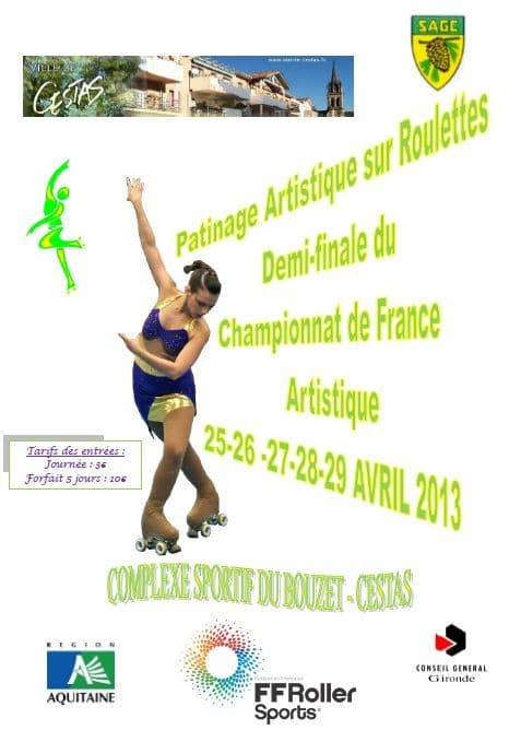 Demi-finale du championnat de france de patinage artistique à Cestas (33)