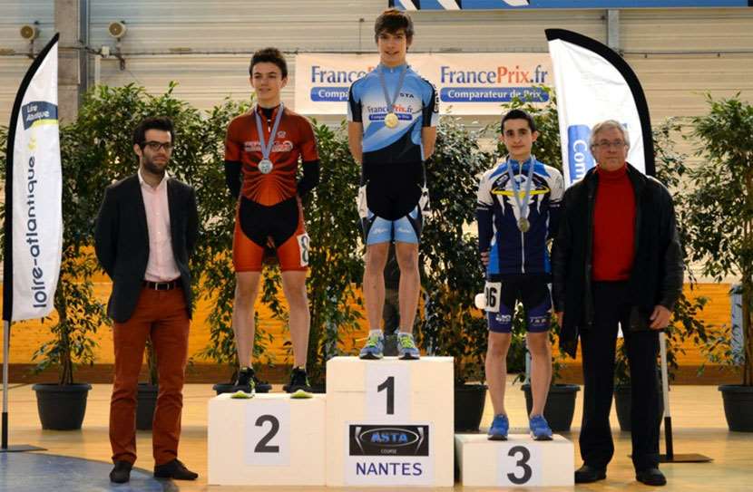 Podium des poussines épreuves de vitesse