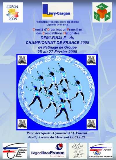 Demi-finale championnat de France patinage de groupe 2005