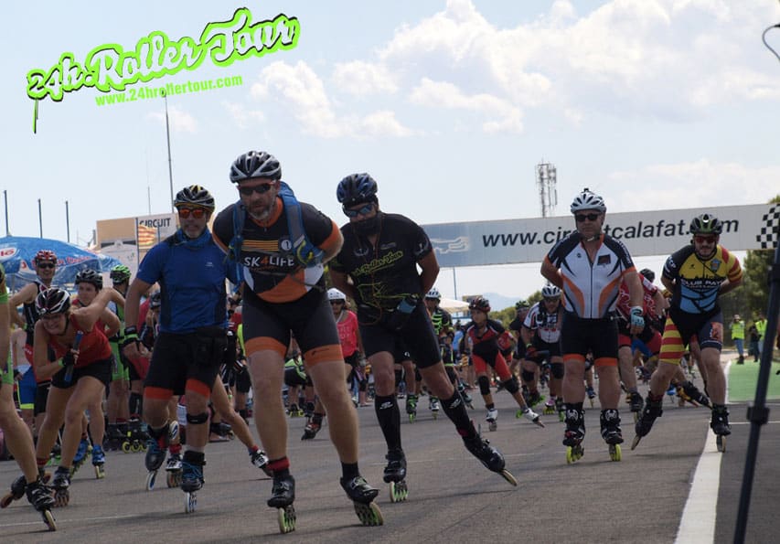 Départ des 24 Heures Roller de Calafat 2016