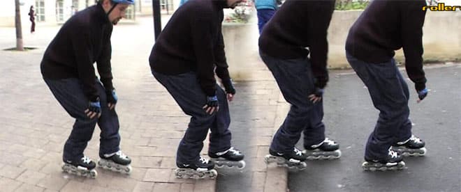 Patinage de vitesse éclair avec patins à roulettes électriques