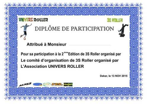 Résultats de la seconde édition de 3S Roller 2015 à Dakar (Sénégal)