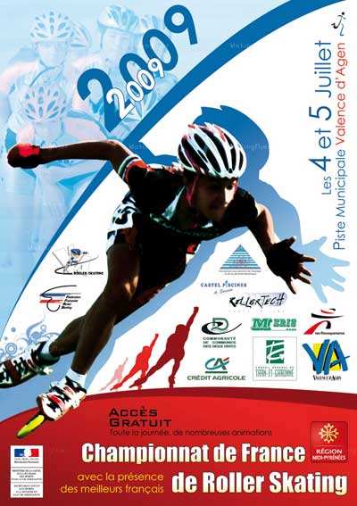Championnat France piste roller course 2009 à Valence d’Agen