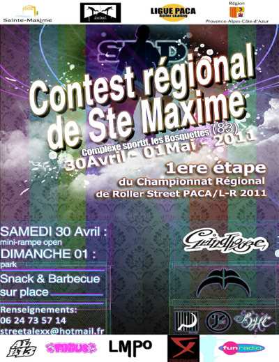 1ère Etape championnat régional PACA/LR de roller street 2011 à Sainte-Maxime (83)