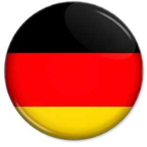 Drapeau allemand rond