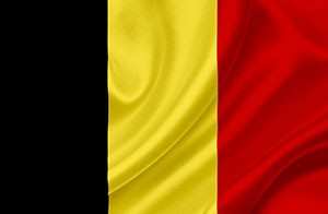 drapeau belge ondule