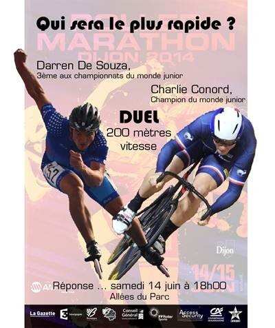 Inline Marathon von Dijon : Rad gegen Skate &#8211; wer wird der schnellste sein ?