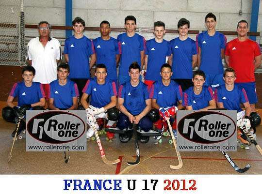 Composition de l'équipe de France U17 2012 de rink hockey